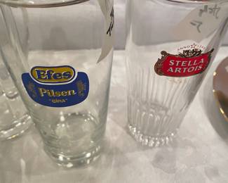 retro beer glasses mostly german 