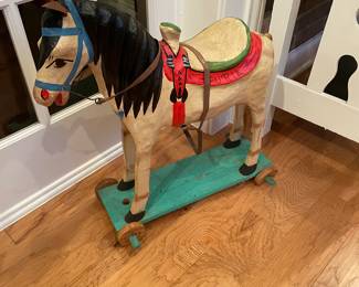 one of a kind- custom  made  horse for decor  not riding !!