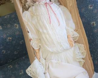 Vintage reconditioned doll $200