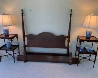 Full size antique bed frame