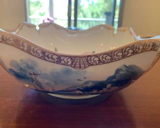 Meissen 19th C 8 1/2" porcelain bowl 
