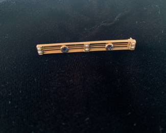 Victorian 14K gold bar pin, 2 grams