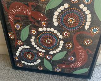 Aboriginal painting, oil on canvas