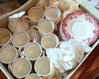 Harvard cups and saucers 