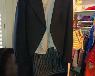 Suit with tails