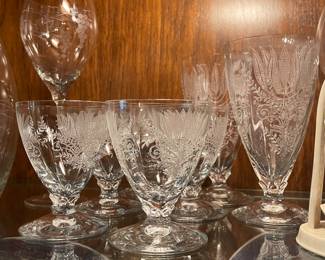 Fostoria Fern Etched Glasses Hard to find
