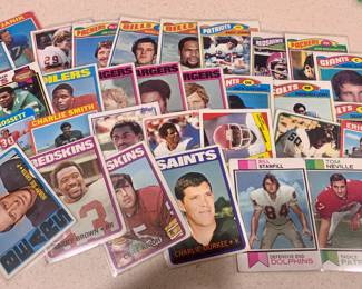 Vintage Sports Trading Cards 1970’s to 1990’s Football and Baseball