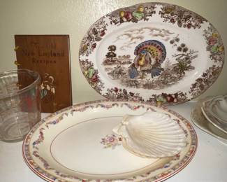 Platters, Turkey platter, Pyrex Measuring Cups