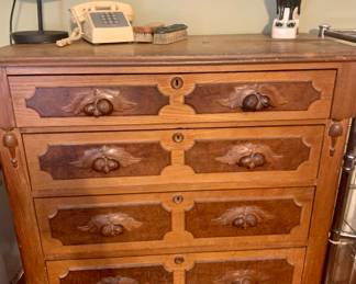 Walnut Antique Dresser