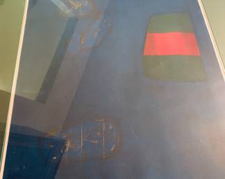 Signed and Numbered TAJIMA, HIROYUKI abstract woodblock print