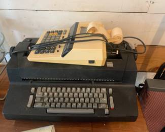 Electric Typewriter, Portable Typewriter Table, Vtg Office Chair