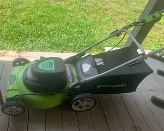 Green work’s electric lawn mower