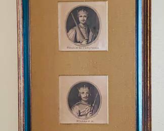 Kings Framed Etchings