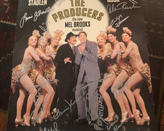 Autographed the Producers Hobby Center Poster Cast
