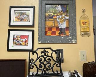 Cook book Holder, Kitchen wall decor