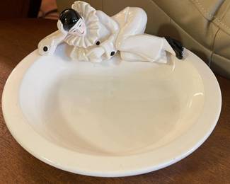 VINTAGE PIERROT TASTE SETTER  SIGMA Harlequin CERAMIC BOWL/DISH 9”