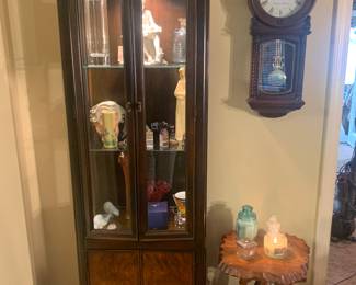 Asian Style Lighted Curio Cabinet 