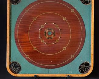antique double sided game board with nets