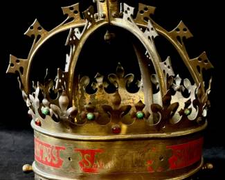 17th C Gothic Forged Votive Saint's Crown