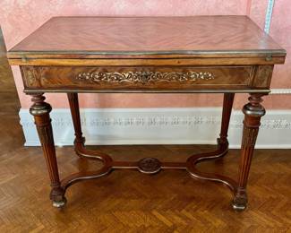 Unusual 19th C Adaptation of the Louis XVI Boulle tradition Desk / Table and More