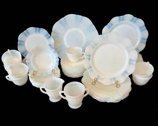 Complete Service for 8 American Sweetheart Depression Glass