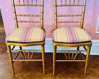 gilt spindle chairs - quaint little things