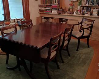 Dining table and chairs 