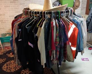 Men's clothing basement 