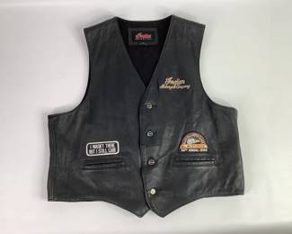 Indian Motorcycles Leather Riding Vest