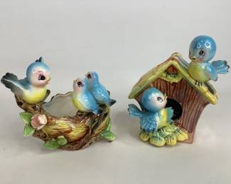 Norcrest Bluebird Figurine Planters