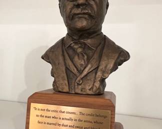 Bronze bust of Theodore Roosevelt presented by the 108th Congress