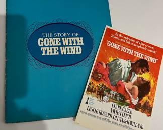 Gone With the Wind booklet from 1967 and flyer from the premiere performance of the film in Pittsburgh, PA
