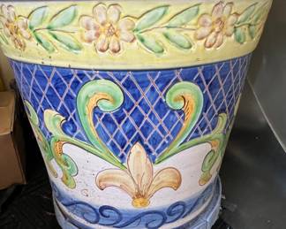 Large painted pots