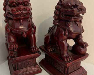 Asian Foo Dog bookends