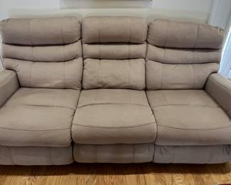 Jackson Furniture faux leather reclining sofa