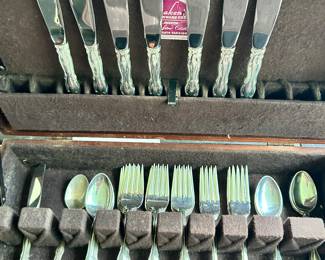 Sterling silver flatware set