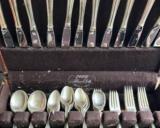 Sterling silver flatware set