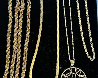 14k gold necklaces