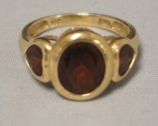 1279	GOLD RUBY RING, SIZE 6, 2.52 DWT WITH STONES
