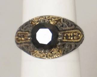 1277	GARNET RING MARKED 825, SIZE 5 1/2, 3.59 DWT INCLUDING STONE
