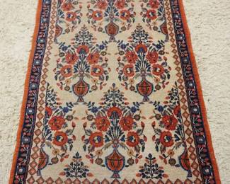 1146	ANTIQUE PERSIAN THROW RUG, APPROXIMATELY 3 FT 4 IN X 4 FT 11 IN
