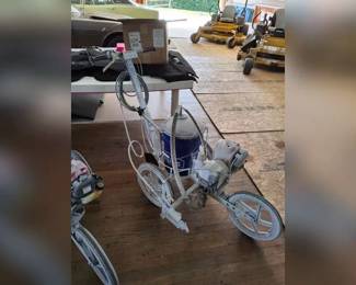 Lot 37: Graco Field Lazer S100 paint striper (NEEDS SERVICED, BEEN SITTING FOR ABOUT A YEAR)