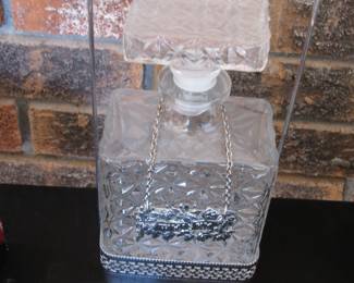 Glass Bottle w/Stand