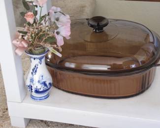 Oven ready glass cookware