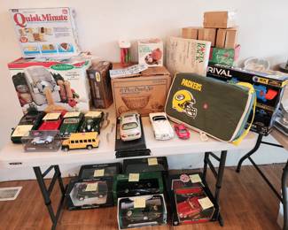 collectible model cars, cooking tools