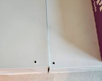 $45 ea IKEA Alex  (3) door cupboards, ea have a couple small holes on top from countertop
