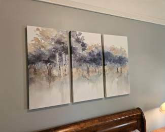 $50 Landscape triptych art