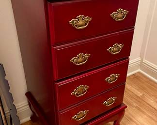 Queen Anne style file cabinet $40
33hx17wx16d