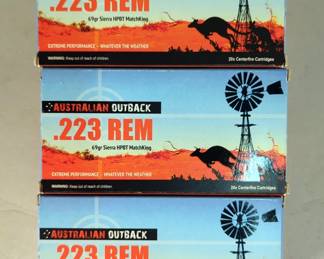 Federal Gold Medal And Sierra Australian Outback .223 Rem Ammo, Approx 80 Rds
