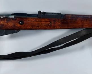 Finland / CAI M39 Mosin-Nagant 7.62x54R Bolt Action Rifle SN# 244109, Mfg 1944, SA Marked, Hex Receiver, Leather Sling
